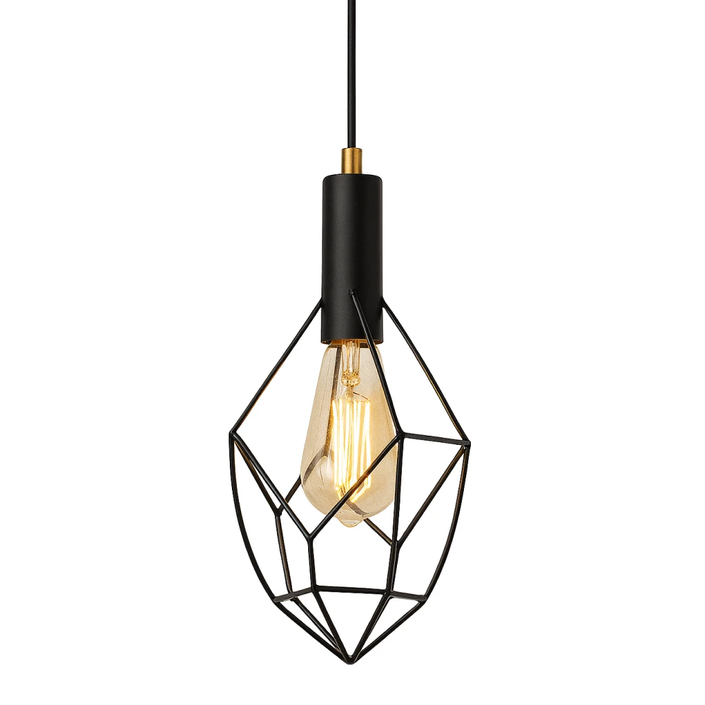 COLGANTE LL84435/1 BK+BRO 1*E27