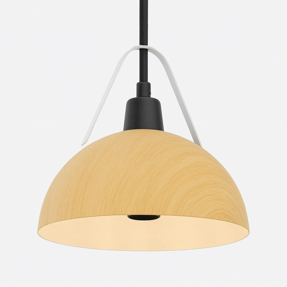 COLGANTE RETRO LL83166/1A SIMIL MADERA +GR