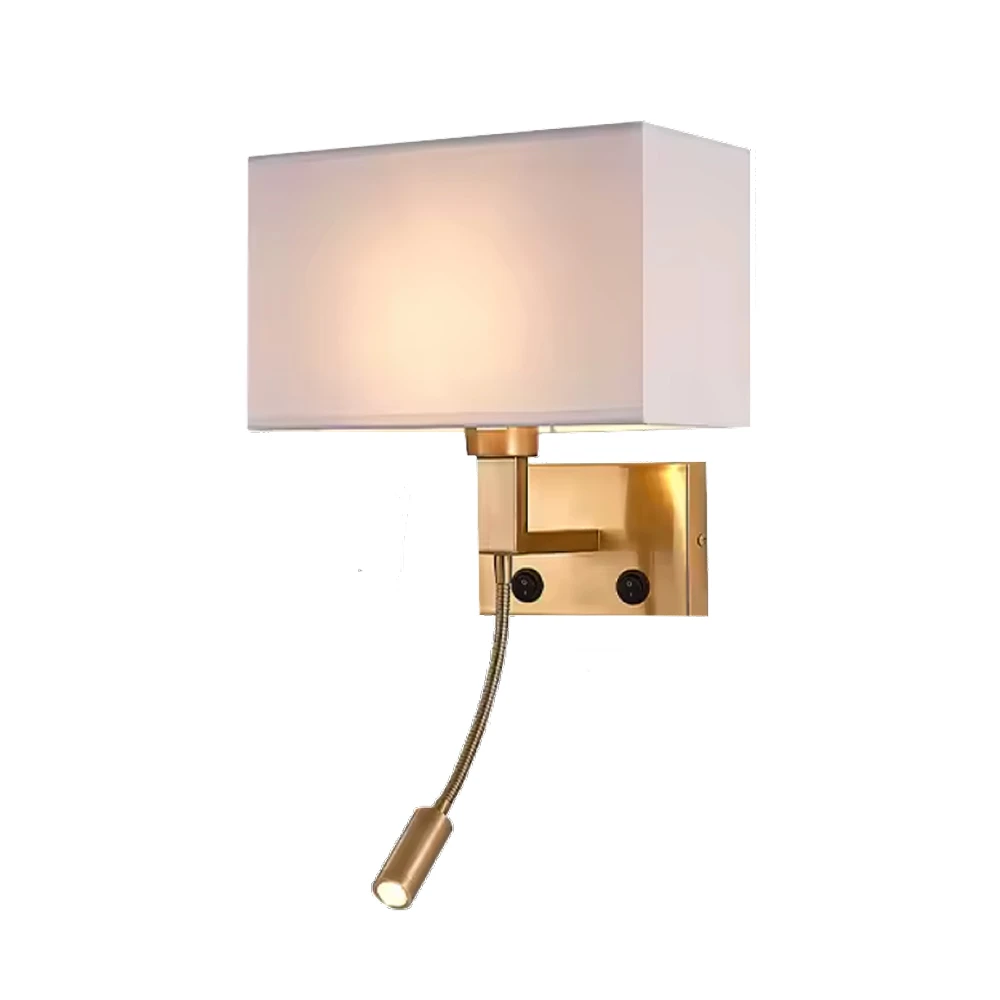 APLIQUE D/PARED INT/DECOR. 1*E27 KJBD-518 GD+BEIGE