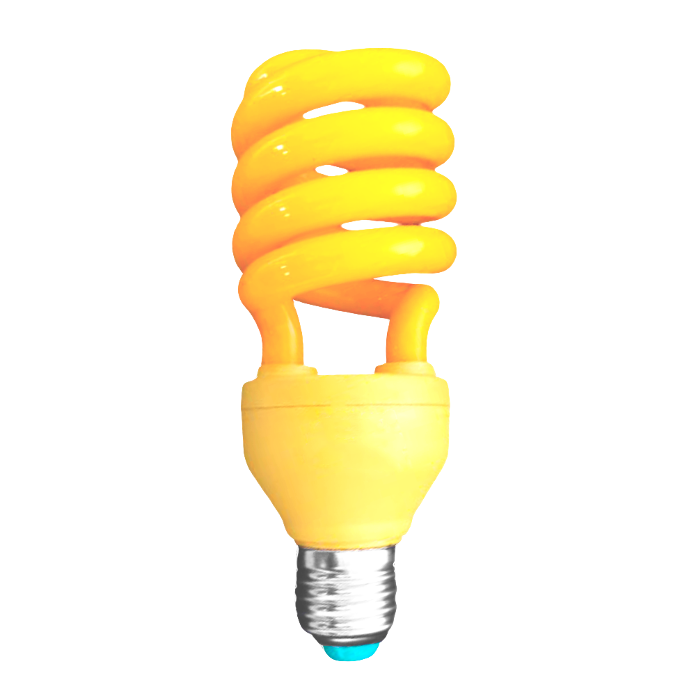LAMPARA J.FLASH ESPIRAL E27 30W AMARILLO 220V