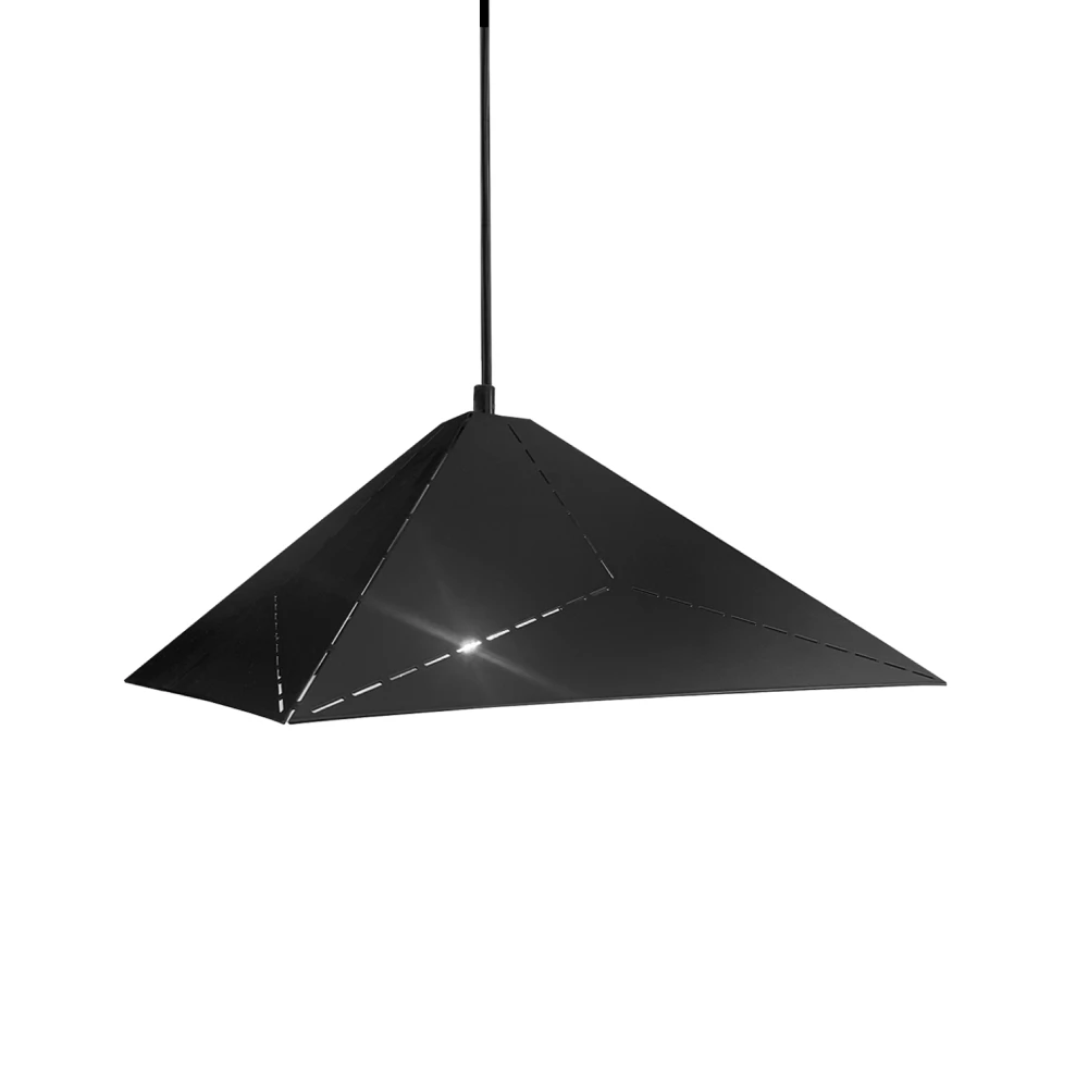 COLGANTE MINIMALISTA LL-3206/1 NEGRO 38*38*92CM