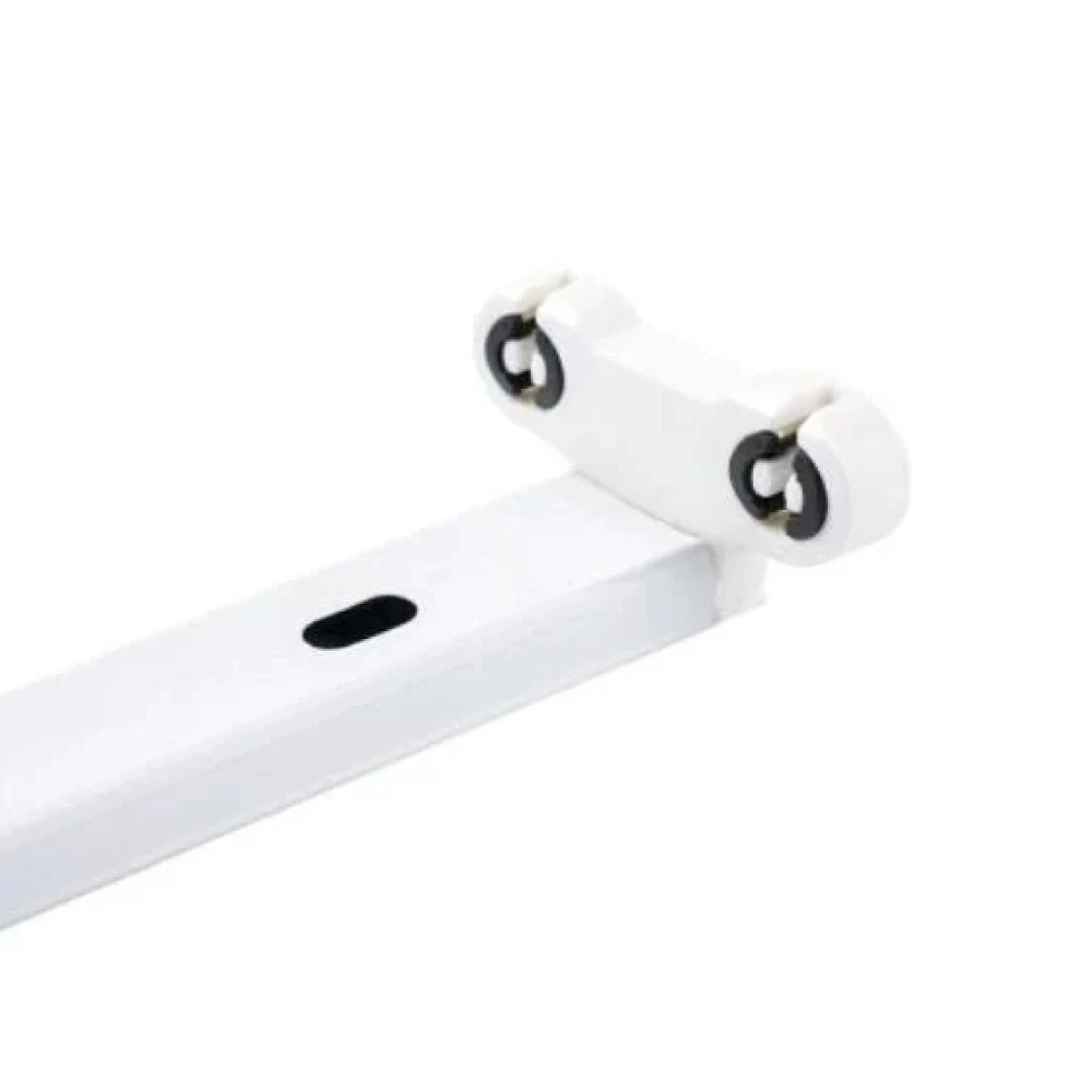 SOPORTE P/T8 2*T8 CON REJILLA 60CM