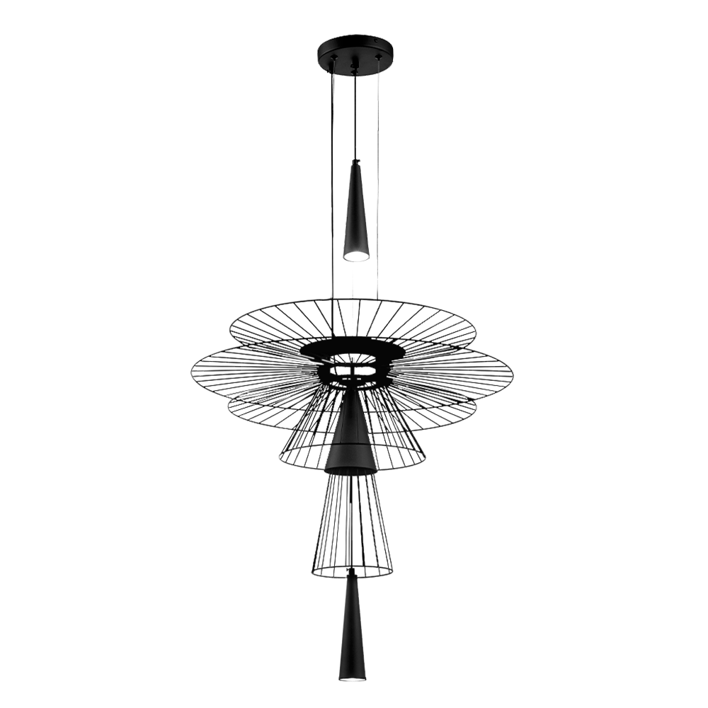 COLGANTE LL-8713P/L MATT-BLACK GU10*2 3000K