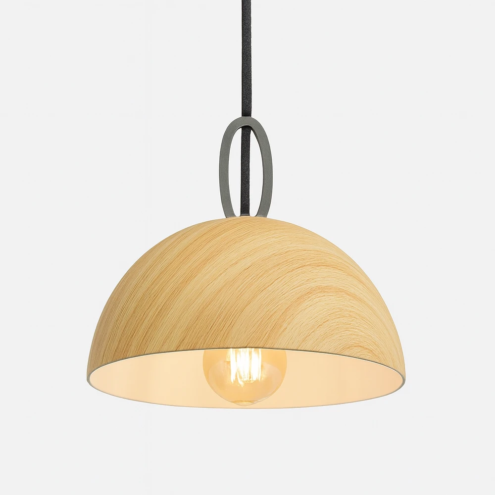 COLGANTE RETRO LL83161/1A SIMIL MADERA+GR